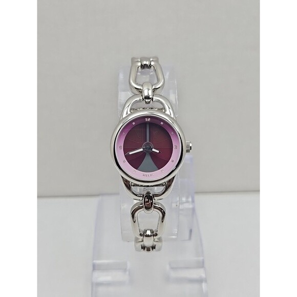 Relic Fossil Big Tic Animated Pink Dial Womens Bracelet Watch Quartz New Battery - Picture 1 of 11